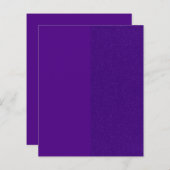 Feuillet de papier à Parties scintillant violet fr (Devant / Derrière)