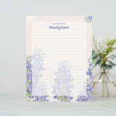Feuillet de papier bleu bouché (Debout devant)