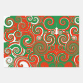Feuillet de papier cadeau de Holiday Swirl (Devant 2)