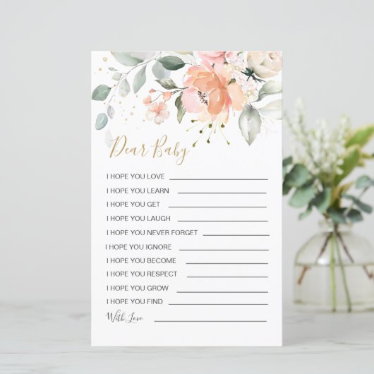 Feuillet de papier de jeu pour bébé en feuillages  (Debout devant)