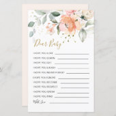 Feuillet de papier de jeu pour bébé en feuillages (Devant / Derrière)