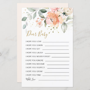 Feuillet de papier de jeu pour bébé en feuillages 