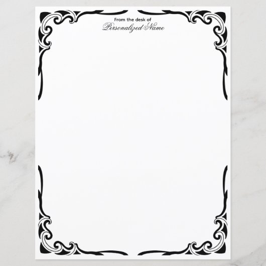 Feuillet de papier non doublé Danse ornementale (Devant)