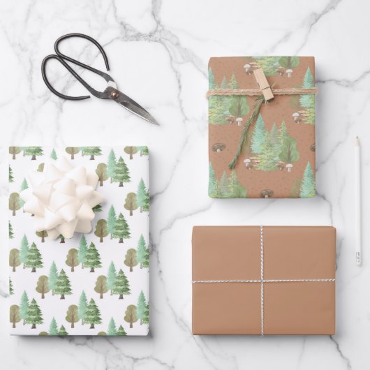 Feuillet papier à envelopper pour champignons des  (Recto)