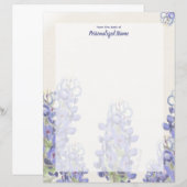 Feuillet papier bleu bouché non doublé (Devant / Derrière)