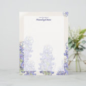 Feuillet papier bleu bouché non doublé (Debout devant)