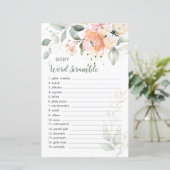 Feuillet papier de jeu Flore Feuillet de papier po (Debout devant)