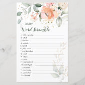 Feuillet papier de jeu Flore Feuillet de papier po (Devant)