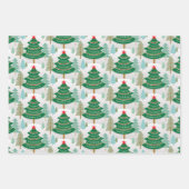 Feuillet papier d'enveloppement de photos de sapin (Devant 3)