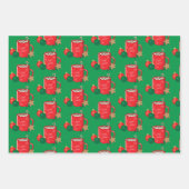 Feuillet papier Motif d'enveloppement Festive de c (Devant)