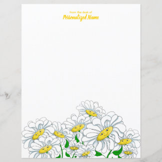 Feuillet papier non bordé souriant Daisy Dreams