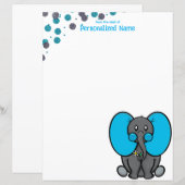 Feuillet papier non doublé de points Phant du vent (Devant / Derrière)