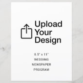 Feuillet plat de 8,5 po x 11 po - Programmes de jo (Devant)