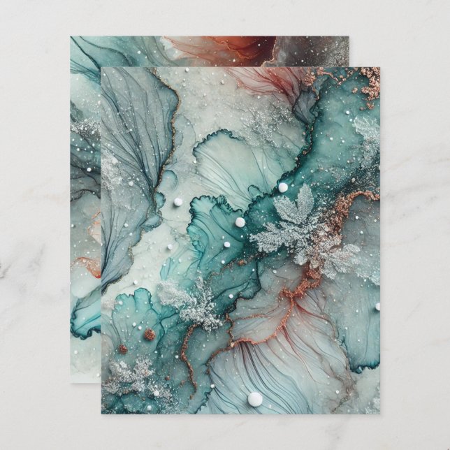 Feuilleton de papier à écorce d'alcool froid autom (Devant / Derrière)