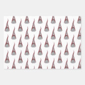 Feuillets de papier enveloppant Noël Gnome scandin (Devant 2)