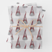 Feuillets de papier enveloppant Noël Gnome scandin (En situation)