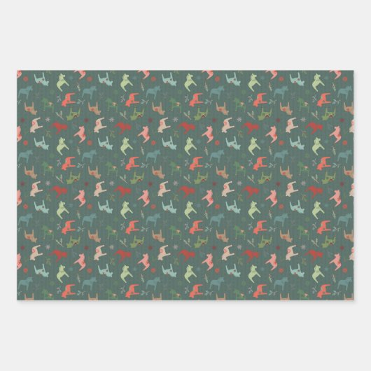 Feuillets de papier pour Dala de Noël nordique (Devant)