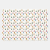 feuillets papier d'emballage de vacances pastel fi (Devant 3)