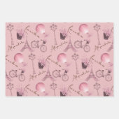 Feuillets Papier D'Enveloppement De Printemps Pari (Devant)