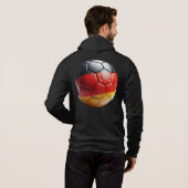 Feuriger Fußball Hoodie  Sportlich und Kühn (Achterkant volledig)