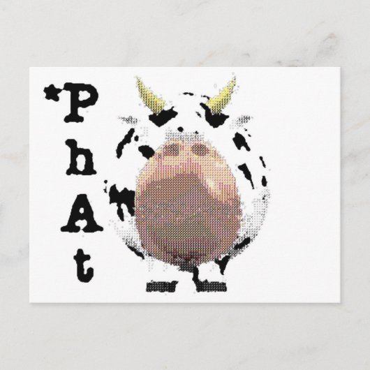 feutekoe briefkaart (Voorkant)