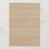 Feux à cordes rustiques M. et Mme Faire-part de ma (Dos)