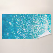 Feux bleus Abstraits sur arrière - plan (Serviette de bain)
