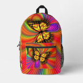 Feux colorés Flying Gold Papillon sac à dos (Recto)