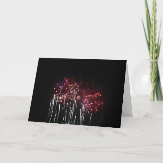 "Feux d'Aquatennial" Carte de félicitations #3 (Devant)