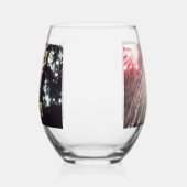 Feux d'artifice 14 4 juillet verre à vin (Gauche)