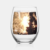 Feux d'artifice 15 4 juillet verre à vin (Verso)