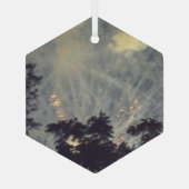 Feux d'artifice 19 en verre hexagone ornement (Verso)