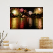 Feux d'artifice : affiche de Sydney Harbour, Austr (Cuisine)