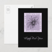 Feux d'artifice Bonne année Cartes postales (Devant / Derrière)