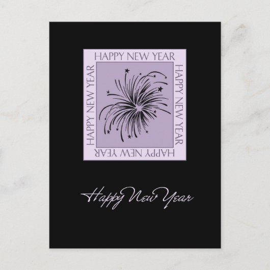 Feux d'artifice Bonne année Cartes postales (Devant)