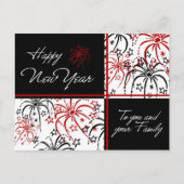 Feux d'artifice Bonne année Cartes postales (Devant)