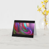 Feux d'artifice de fractale saluant et carte de (Fleur jaune)