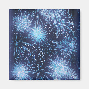 Feux d'artifice éclatant le magnet - modèle