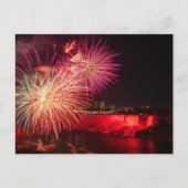 Feux d'artifice sur la carte postale du Niagara (Devant)