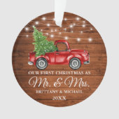Feux de bois de camion Premier Noël M. et Mme (devant)