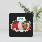 Feux de Noël (ajoutez votre propre photo) carte de (Debout devant)