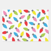 Feux de Noël brillants enveloppant des feuilles de (Devant 3)