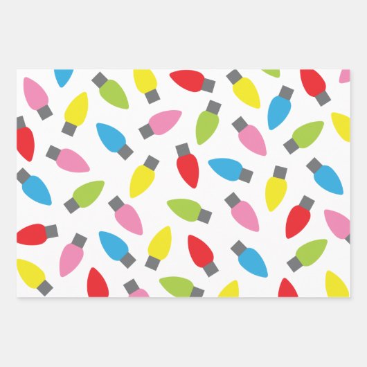 Feux de Noël brillants enveloppant des feuilles de (Devant 3)