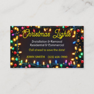 Feux de Noël Cartes de visite
