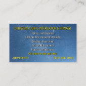 Feux de Noël Cartes de visite (Dos)