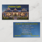 Feux de Noël Cartes de visite (Devant / Derrière)