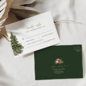 Feux de Noël Mariage d'hiver Carte RSVP
