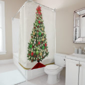 Feux de Noël & Ornements Douche rideau (En situation)