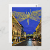 Feux de Noël, Regent Street, carte postale de Lond (Devant / Derrière)