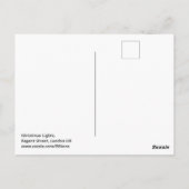 Feux de Noël, Regent Street, carte postale de Lond (Dos)